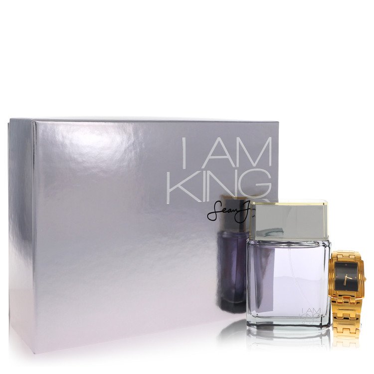 I Am King by Sean John Gift Set -- 3.4 oz Eau De Toilette Spray + Watch for Men