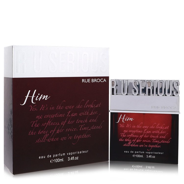 R U Serious Him by Rue Broca Eau De Parfum Spray 3.4 oz for Men