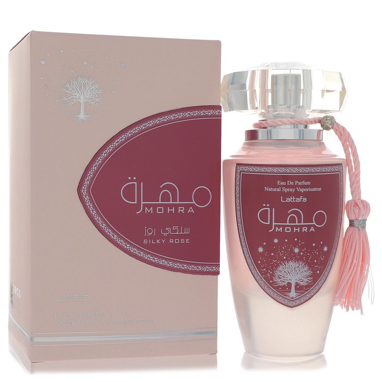 Lattafa Mohra Silky Rose by Lattafa Eau De Parfum Spray 3.4 oz for Women