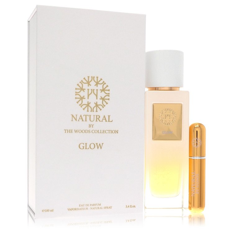 The Woods Collection Natural Glow by The Woods Collection Eau De Parfum Spray (Unisex) With Mini Refillable Spray 3.4 oz for Women