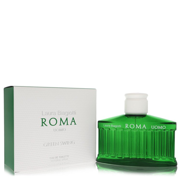 Roma Uomo Green Swing by Laura Biagiotti Eau De Toilette Spray 6.8 oz for Men