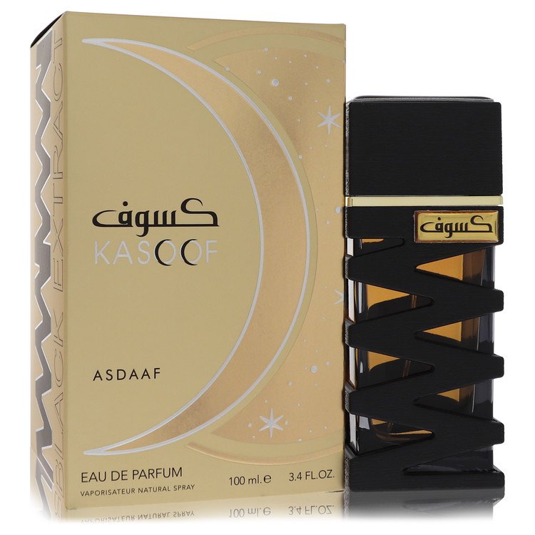 Lattafa Asdaaf Kasoof Black Extract by Lattafa Eau De Parfum Spray (Unisex) 3.4 oz for Men