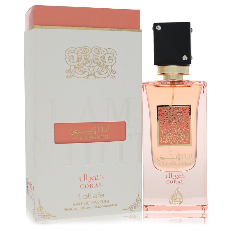 Ana Abiyed Coral by Lattafa Eau De Parfum Spray (Unisex) 2 oz for Men