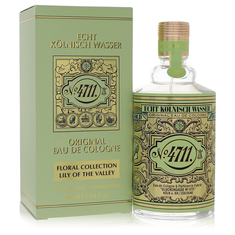 4711 Floral Collection Lily of the Valley by 4711 Eau De Cologne Spray (Unisex Unboxed) 3.4 oz for Men
