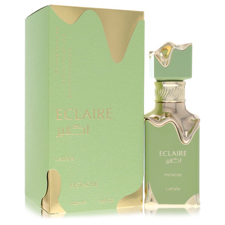 Lattafa Eclaire Pistache by Lattafa Eau De Parfum Spray (Unisex) 3.4 oz for Women