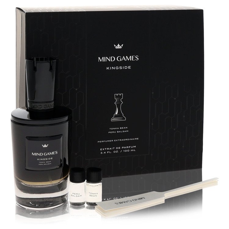 Mind Games Kingside by Mind Games Gift Set -- 3.4 oz Extrait De Parfum Spray + Two 0.10 Mini EDP Travel Size for Men