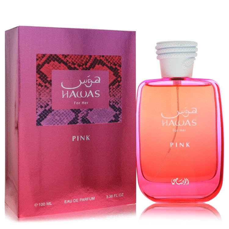 Hawas Pink by Rasasi Eau De Parfum Spray 3.38 oz for Women
