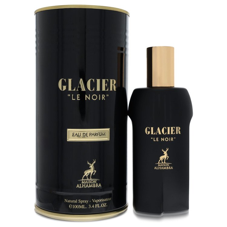 Maison Alhambra Glacier Le Noir by Maison Alhambra Eau De Parfum Spray (Unboxed) 3.4 oz for Men