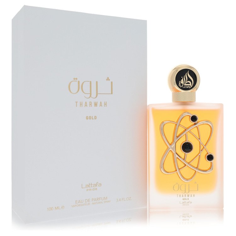 Lattafa Pride Tharwah Gold by Lattafa Eau De Parfum Spray (Unboxed) 3.4 oz for Women