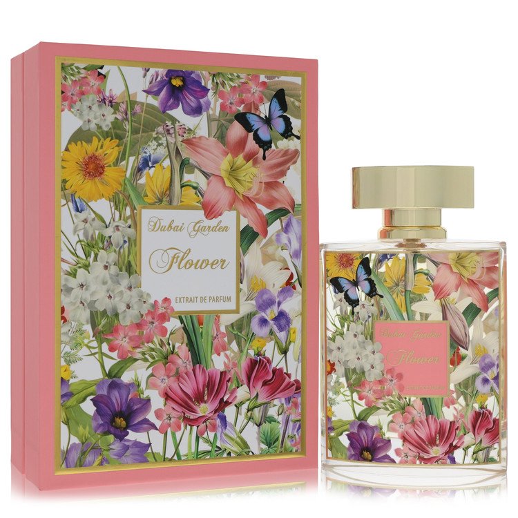 Dubai Garden Flower by Dubai Garden Extrait De Parfum Spray (Unboxed) 3.3 oz for Women